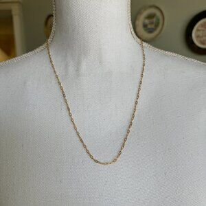 J.Crew Demi-Fine Gold Stain Gold 925 Necklace Size 22"